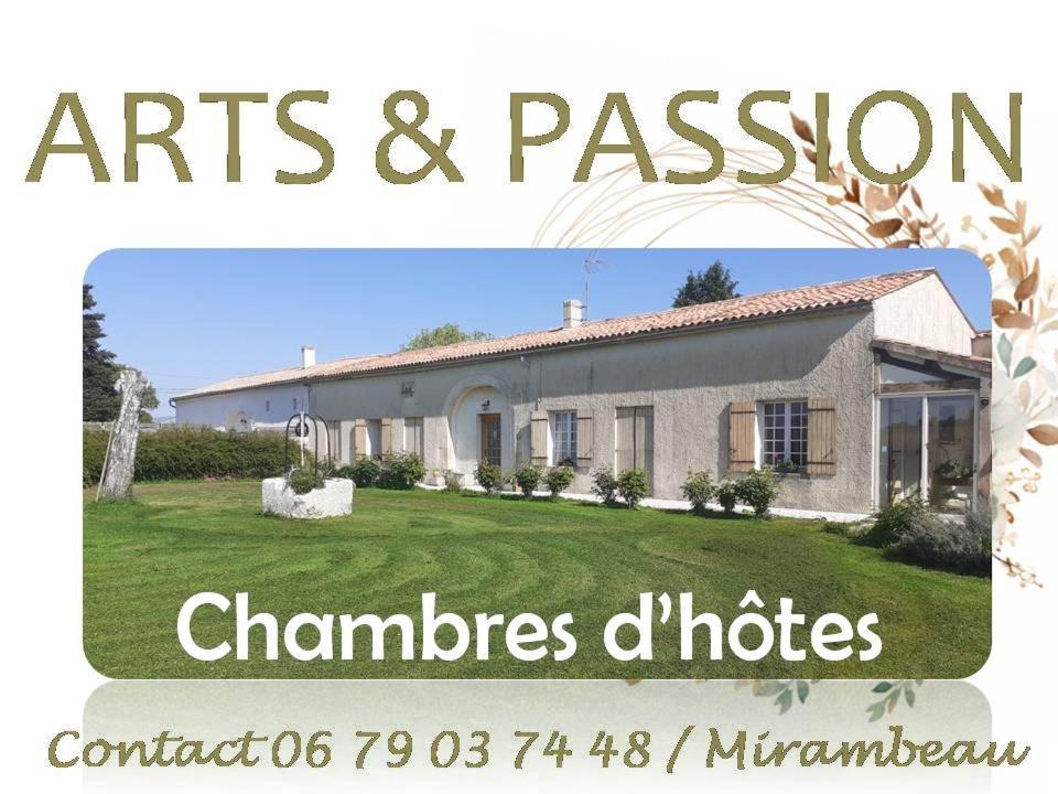 Bed and Breakfast Arts & Passion Mirambeau  Exteriér fotografie